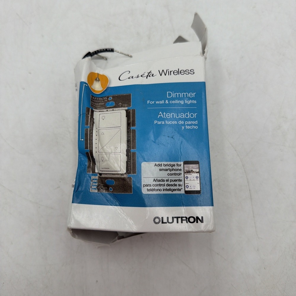 Lutron Caseta Wireless Smart Lighting Dimmer Switch White PD-6WCL-WH